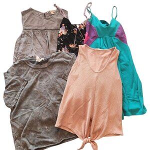BUNDLE (5) Women's Clothes Y2K Shirt Tank Sundress Summer Dress Size S